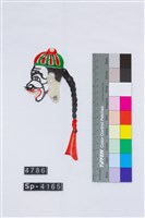 傳統皮影戲偶頭-丑藏品圖，第1張