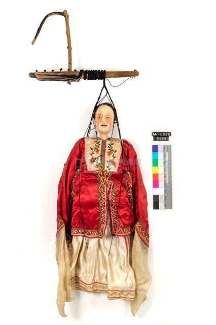 懸絲傀儡戲偶-紅帔藏品圖，第1張