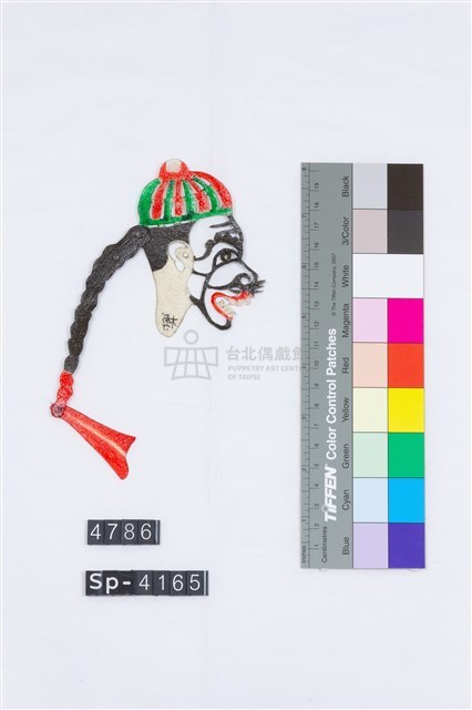 傳統皮影戲偶頭-丑藏品圖，第2張