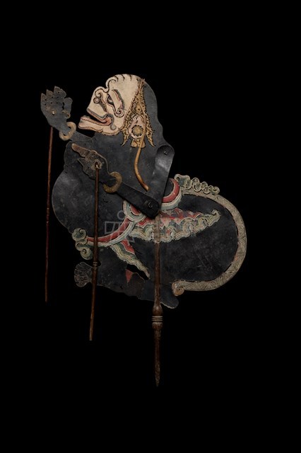 印尼爪哇島皮影戲偶─丑角（Semar）藏品圖，第2張