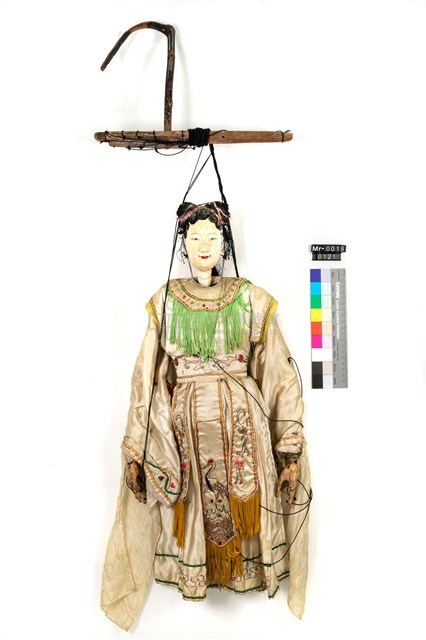 懸絲傀儡戲偶-雙髻旦藏品圖，第1張
