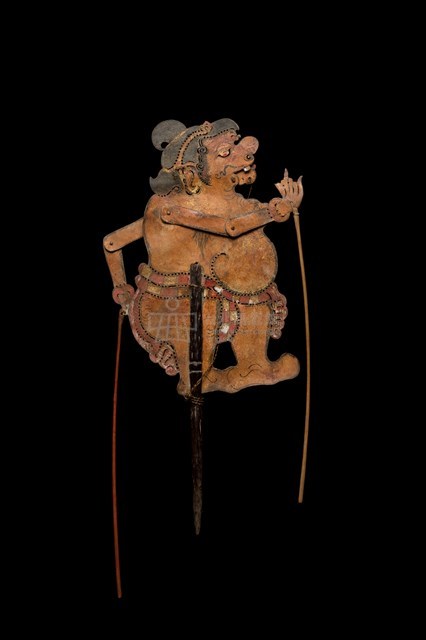 印尼峇厘島皮影戲偶─丑角（Merdah）藏品圖，第4張