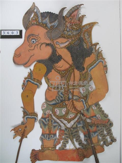 印尼皮影戲偶─Bima與他的兒子（及大國王）藏品圖，第2張