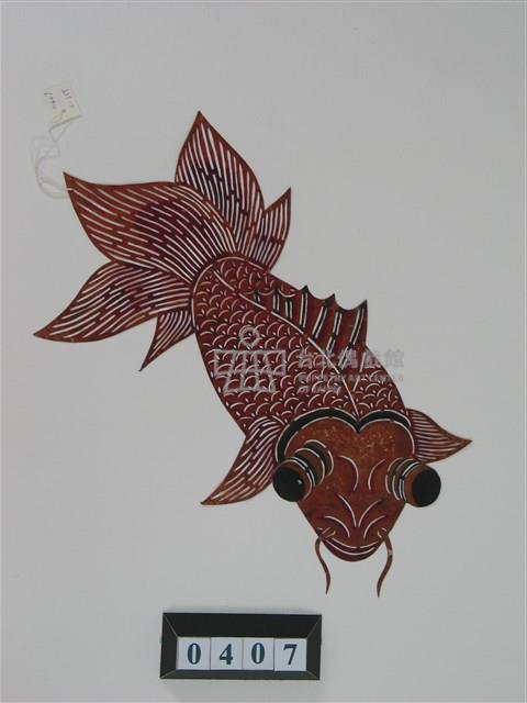 中國河北皮影戲偶─魚藏品圖，第2張