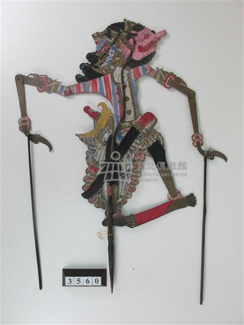 印尼爪哇島皮影戲偶─暴力戰士藏品圖，第2張