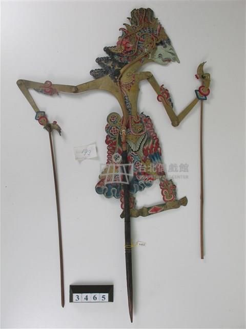 印尼爪哇島皮影戲偶─王（帶皇冠）及貴族藏品圖，第2張