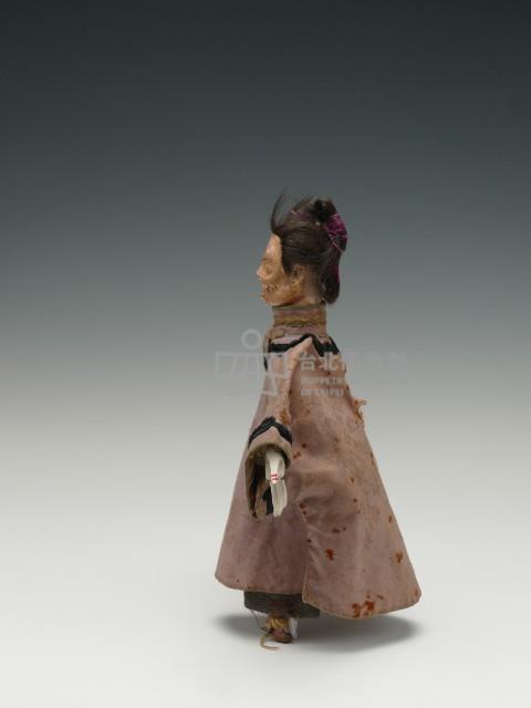 布袋戲偶─女丑活嘴藏品圖，第2張