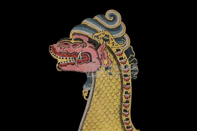 印尼爪哇島皮影戲偶─龍蛇（Naga）藏品圖，第2張