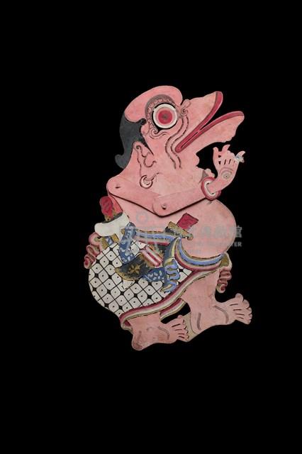印尼爪哇島皮影戲偶─丑角（Togog）藏品圖，第2張