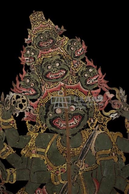 印尼峇厘島皮影戲偶─神祇（Wisnu）藏品圖，第2張