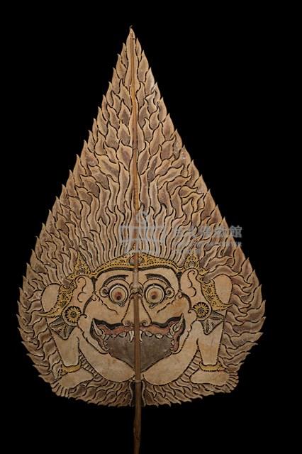 印尼峇厘島皮影戲偶─火（Api）藏品圖，第2張