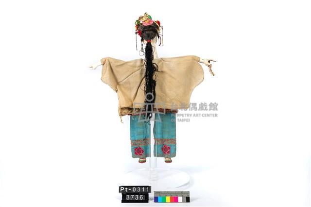 布袋戲偶-雙髻旦藏品圖，第2張