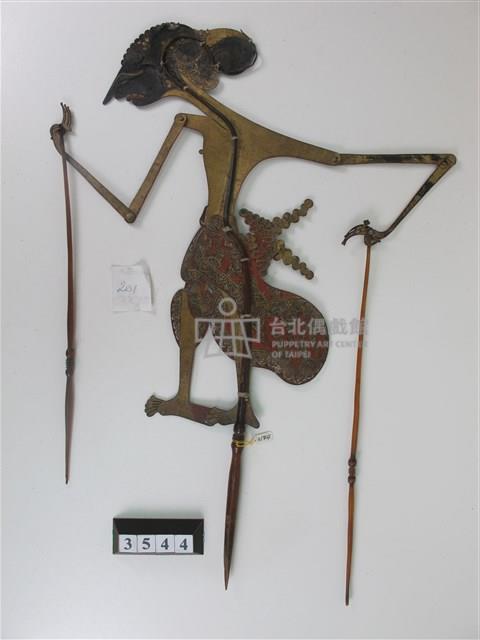 印尼爪哇島皮影戲偶─Pandawa (聖人)藏品圖，第1張