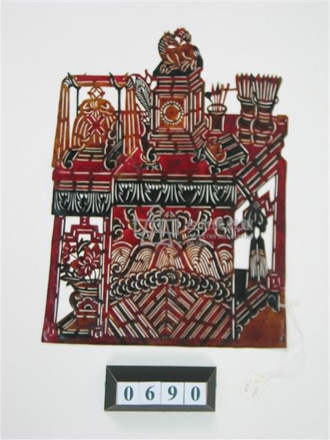 中國河北皮影戲道具─官桌藏品圖，第1張