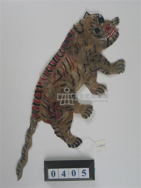 中國河北皮影戲偶─老虎藏品圖，第1張