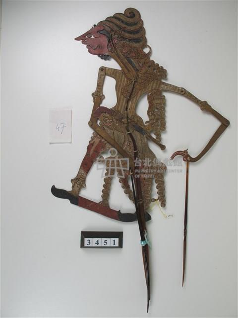 印尼爪哇島皮影戲偶─（非暴力）神明藏品圖，第1張