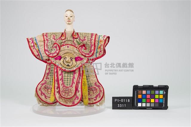 布袋戲偶─捲眉武生藏品圖，第1張