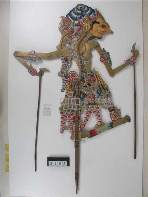 印尼爪哇島皮影戲偶─（非暴力）神明藏品圖，第1張