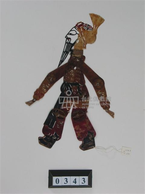 中國河北皮影戲偶─末藏品圖，第1張