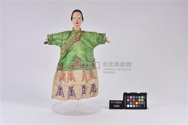 布袋戲偶-開面旦藏品圖，第1張