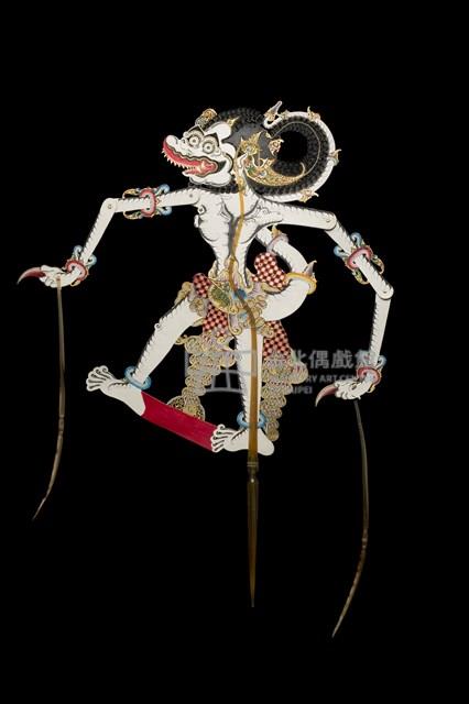 印尼爪哇島皮影戲偶─猴子（Hanuman）藏品圖，第1張