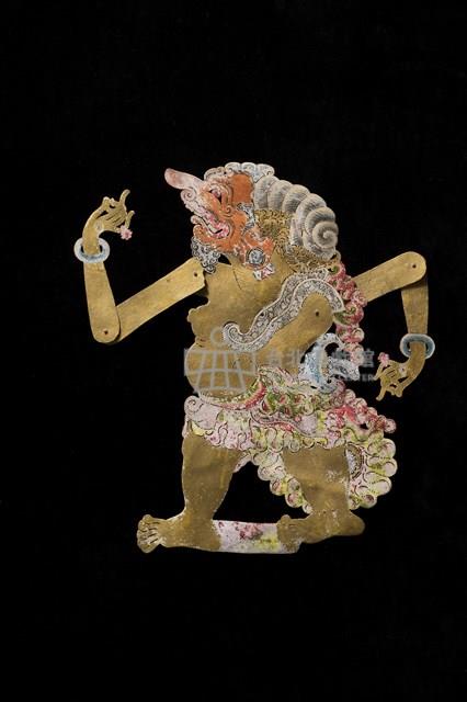 印尼爪哇島皮影戲偶─神祇（Narada）藏品圖，第1張