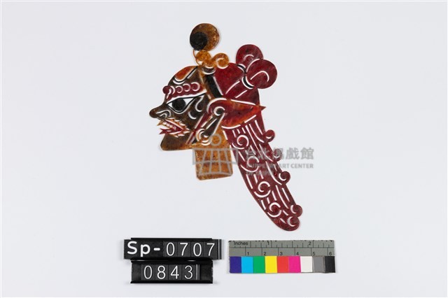 中國皮影戲偶頭-怪藏品圖，第1張