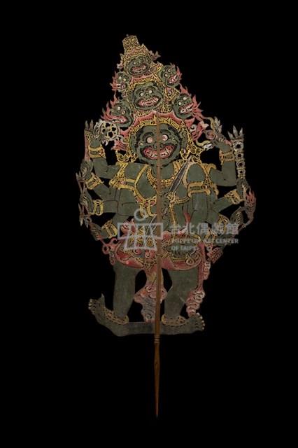 印尼峇厘島皮影戲偶─神祇（Wisnu）藏品圖，第1張