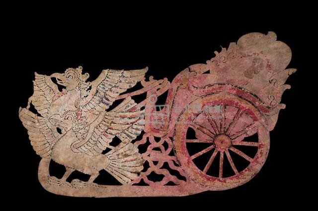 印尼爪哇島皮影戲偶─鷹車藏品圖，第1張