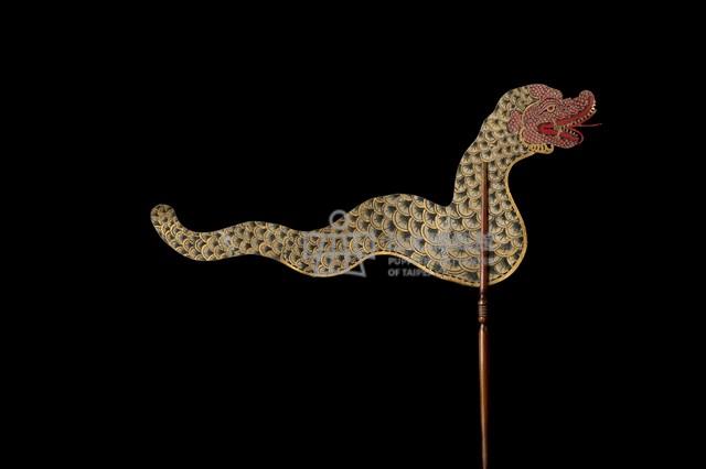 印尼爪哇島皮影戲偶─龍蛇（Naga）藏品圖，第1張