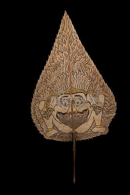 印尼峇厘島皮影戲偶─火（Api）藏品圖，第1張