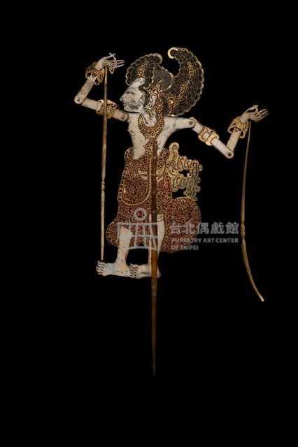 印尼峇厘島皮影戲偶─英雄（Arjuna）藏品圖，第1張