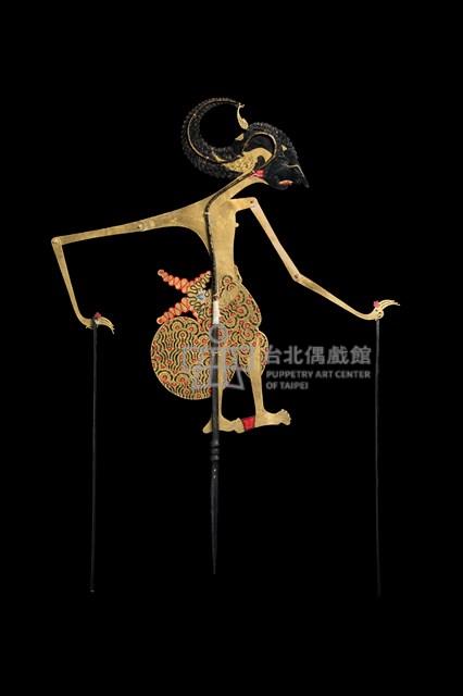 印尼爪哇島皮影戲偶─英雄（Arjuna）藏品圖，第1張
