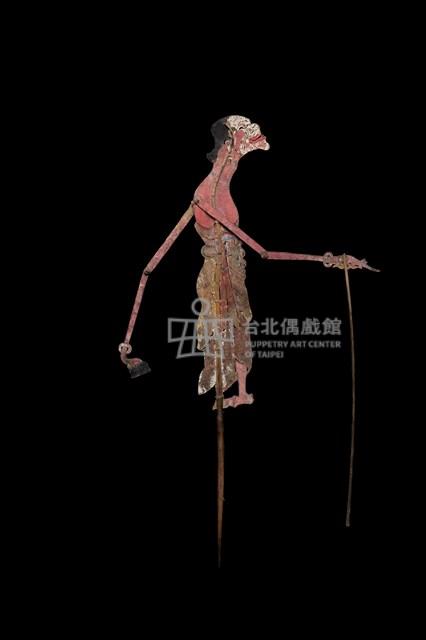 印尼爪哇島皮影戲偶─平民瘦媽（Limbuk Cangik）藏品圖，第3張