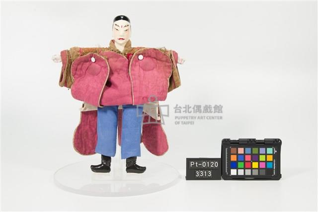 布袋戲偶─捲眉武生藏品圖，第3張