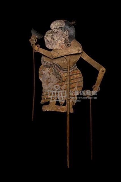 印尼爪哇島皮影戲偶─平民胖媽（Limbuk）藏品圖，第3張