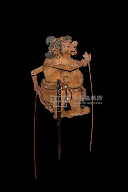 印尼峇厘島皮影戲偶─丑角（Merdah）藏品圖，第4張