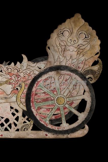 印尼爪哇島皮影戲偶─馬車藏品圖，第4張