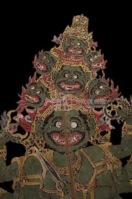 印尼峇厘島皮影戲偶─神祇（Wisnu）藏品圖，第4張