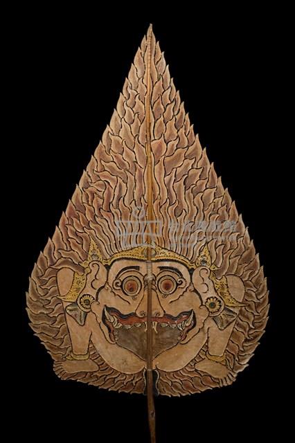 印尼峇厘島皮影戲偶─火（Api）藏品圖，第4張