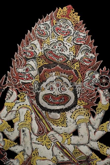 印尼峇厘島皮影戲偶─神祇（Wisnu）藏品圖，第4張