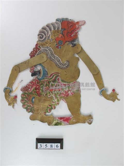 印尼爪哇島皮影戲偶─神祇（Narada）藏品圖，第4張