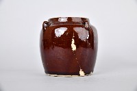 紅褐釉四繫罐-罐身藏品圖，第1張