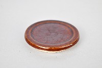 紅褐釉四繫罐-罐蓋藏品圖，第2張