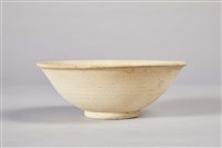 素燒灰白陶碗藏品圖，第2張