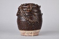 褐釉貼龍紋陶茶葉罐藏品圖，第1張