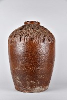 紅胎深褐釉條紋酒甕藏品圖，第2張