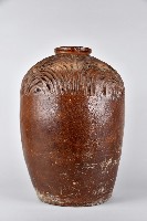 紅胎深褐釉條紋酒甕藏品圖，第3張