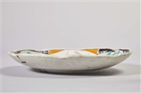 彩繪梅菊花瓣盤藏品圖，第2張