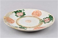 彩繪銅錢紋瓷碟藏品圖，第1張